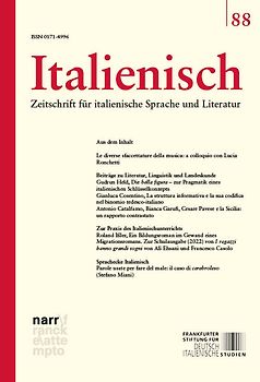 Italienisch Band 88 | 44. Jahrgang, Heft 2