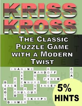 Kriss Kross Puzzles Book For Adults With 5% Hints: The Classic Puzzle Game with a Modern Twist ,Crosswords