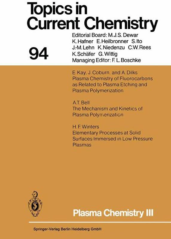 Plasma Chemistry III