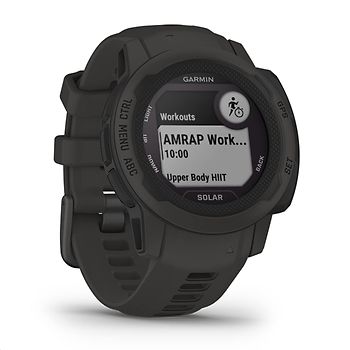 Garmin Instinct 2S Solar 40 mm noir et bracelet en silicone noir