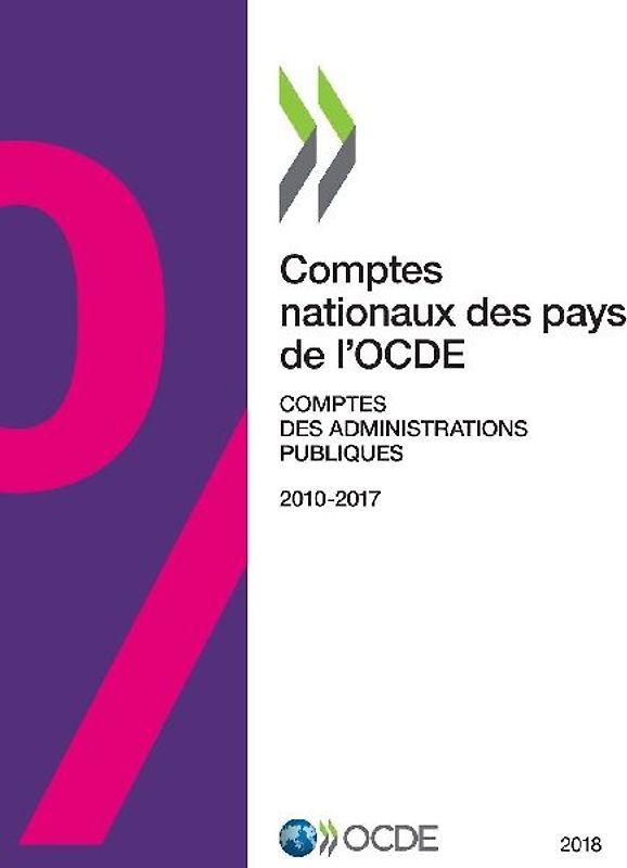 Comptes nationaux des pays de l'OCDE, Comptes des administrations publiques 2018