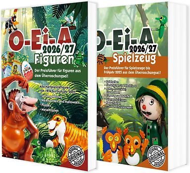 Das O-Ei-A 2er Bundle 2026/27 - O-Ei-A Figuren und O-Ei-A Spielzeug im Doppel mit 3,00 € Preisvorteil gegenüber Einzelkauf!