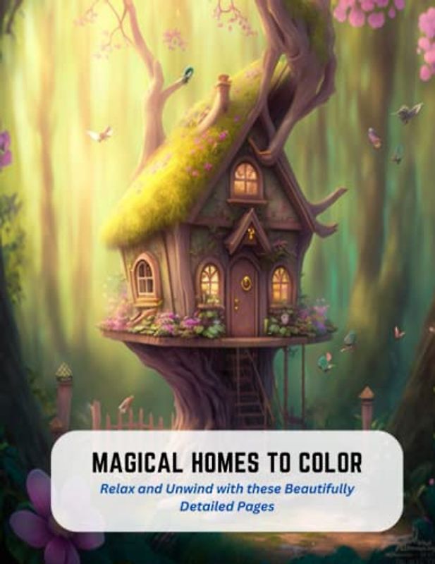 Magical Homes to Color: Relax and Unwind with these Beautifully Detailed Pages