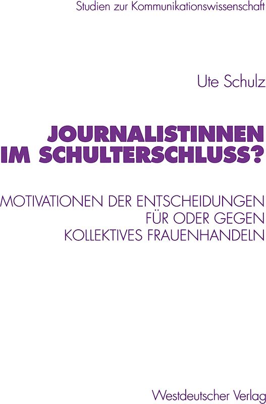 Journalistinnen im Schulterschluss?
