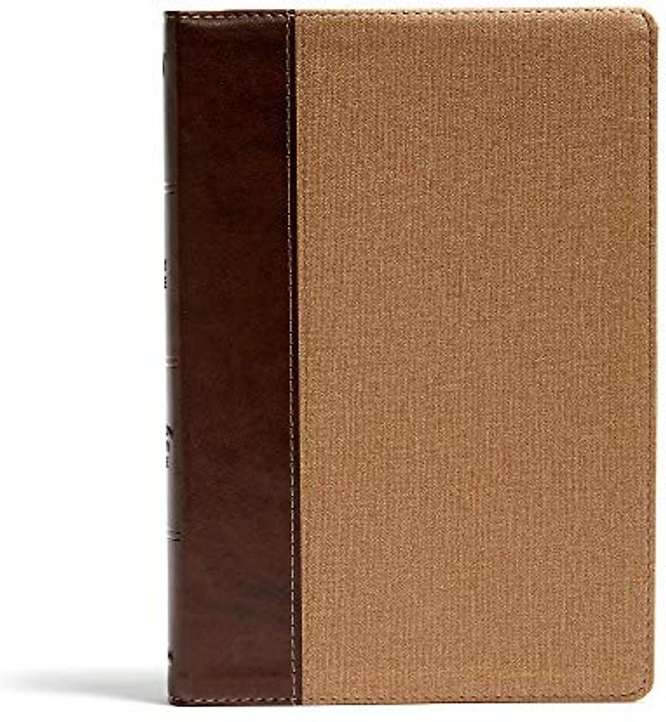 KJV Rainbow Study Bible, Brown/Tan Leathertouch