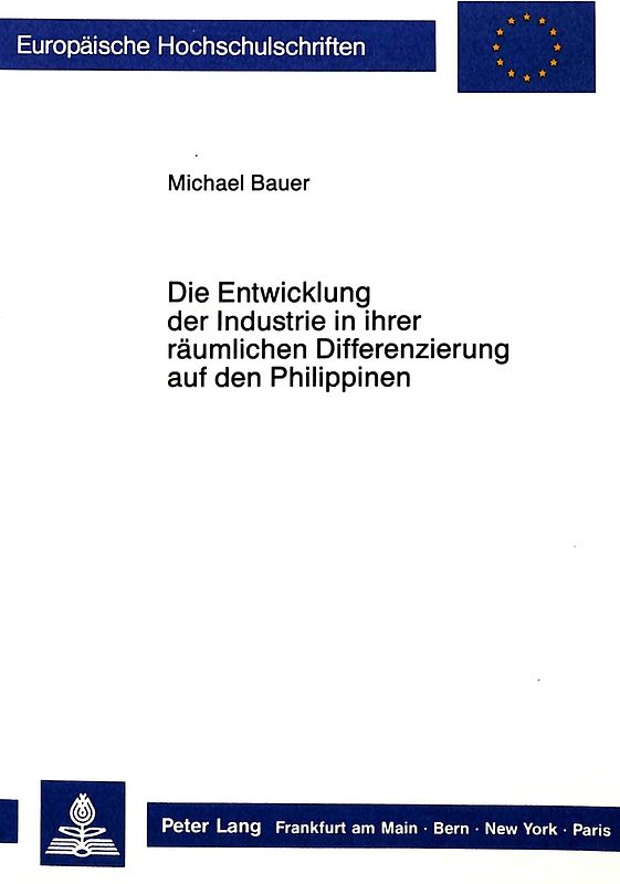 Die Entwicklung der Industrie in ihrer räumlichen Differenzierung auf den Philippinen