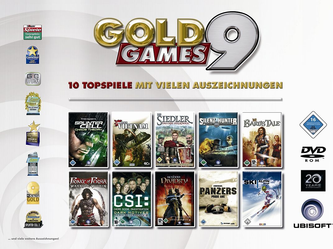 Gold Games 9   (PC-DVD) PC Spiele