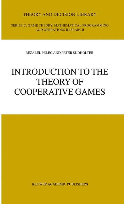 Introduction to the Theory of Cooperative Games