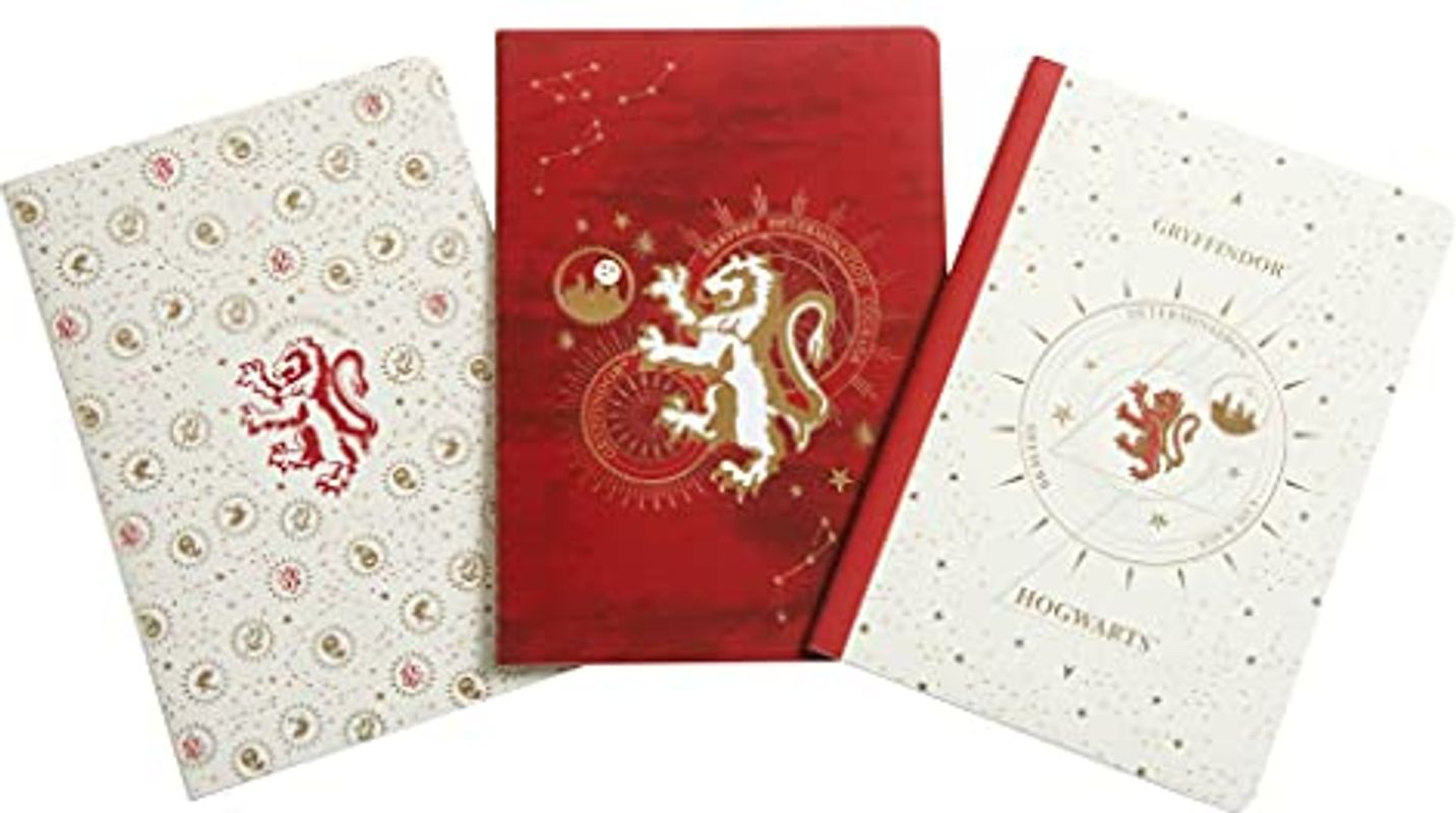 Harry Potter: Gryffindor Constellation Sewn Notebook Collection (Set of 3)
