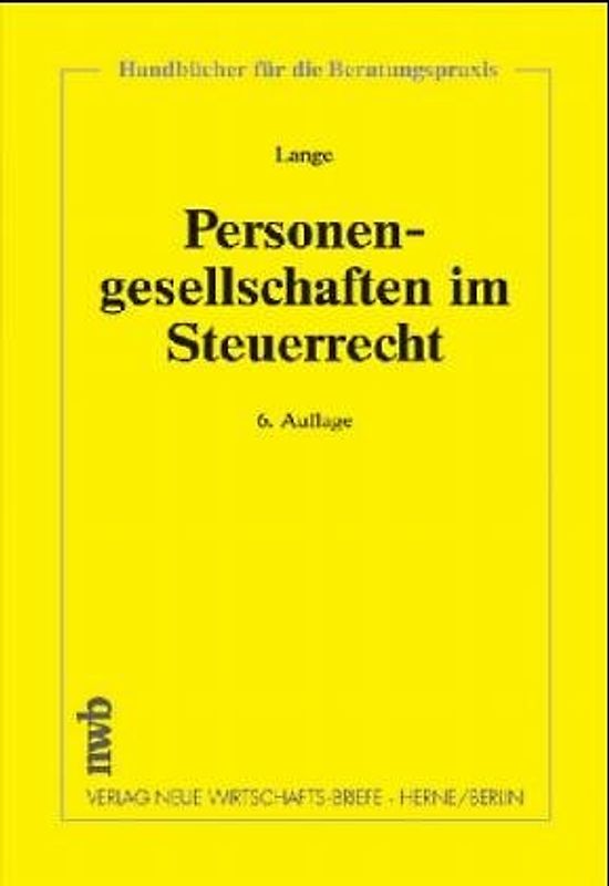 Personengesellschaften im Steuerrecht