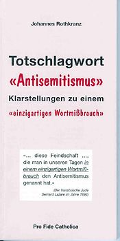 Totschlagwort "Antisemitismus"