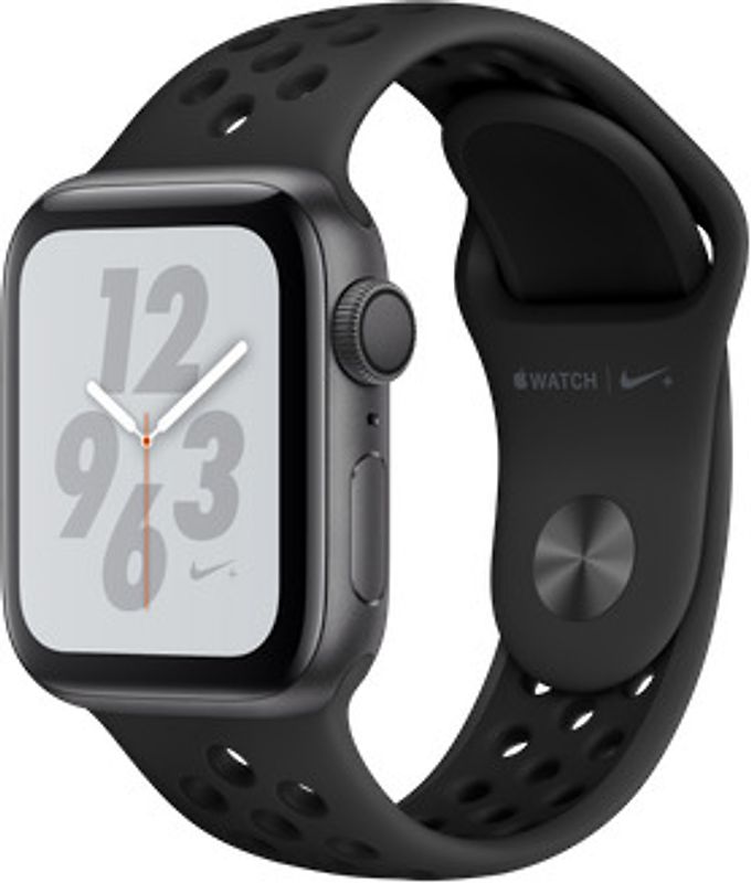 Apple Watch Nike+ Serie 4 40 mm alloggiamento in alluminio space grigio con Bracciale sportivo Nike antracite/nero [Wi-Fi]