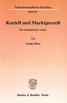 Kartell und Marktprozeß.