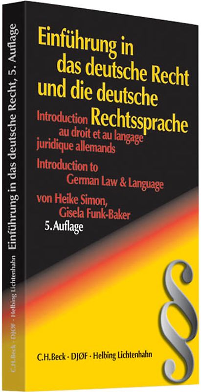 Einführung in das deutsche Recht und die deutsche Rechtssprache