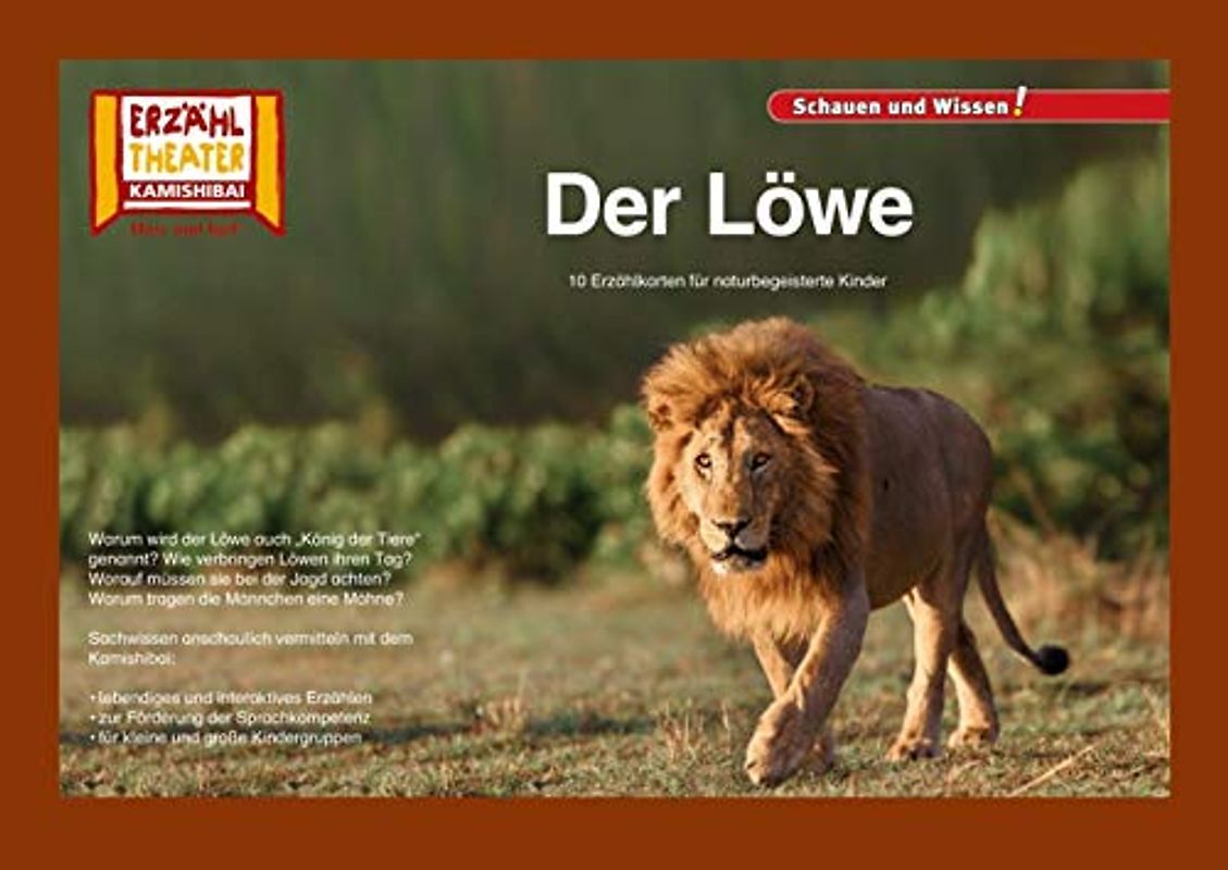 Kamishibai: Der Löwe: 10 Fotobildkarten für das Erzähltheater