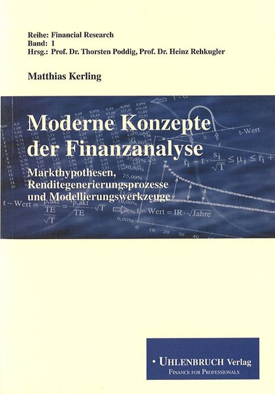 Moderne Konzepte der Finanzanalyse
