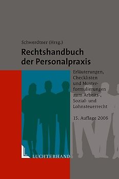 Rechtshandbuch der Personalpraxis