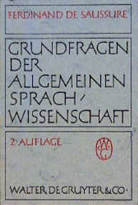 Grundfragen der allgemeinen Sprachwissenschaft