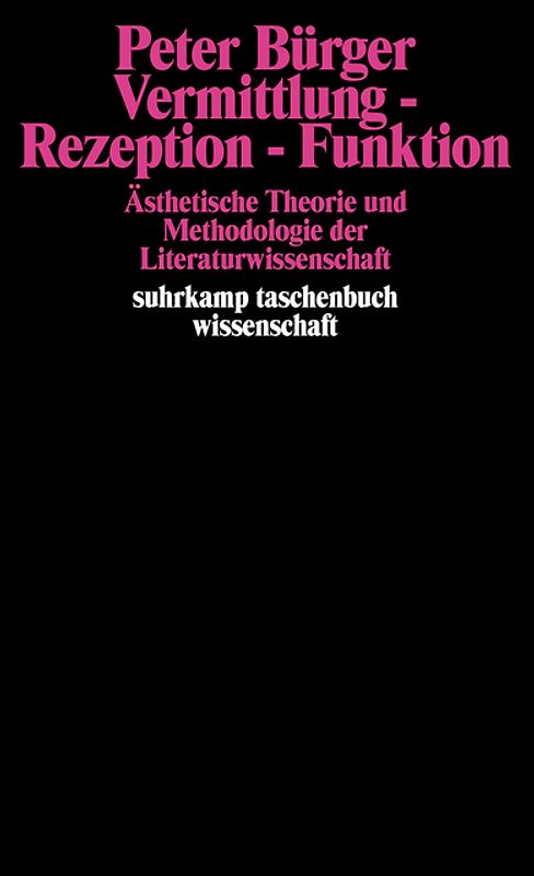Vermittlung - Rezeption - Funktion