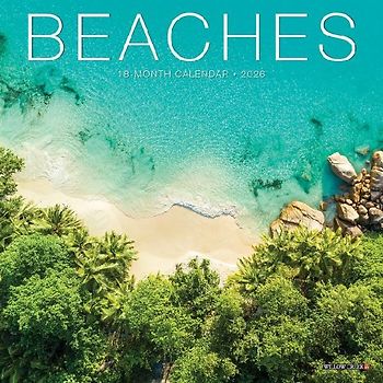 Beaches 2026 7 X 7 Mini Wall Calendar