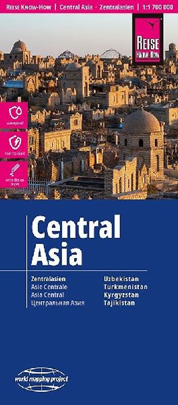 Reise Know-How Landkarte Zentralasien / Central Asia (1:1.700.000)