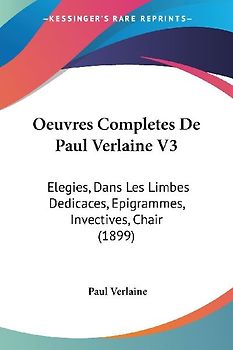 Oeuvres Completes De Paul Verlaine V3