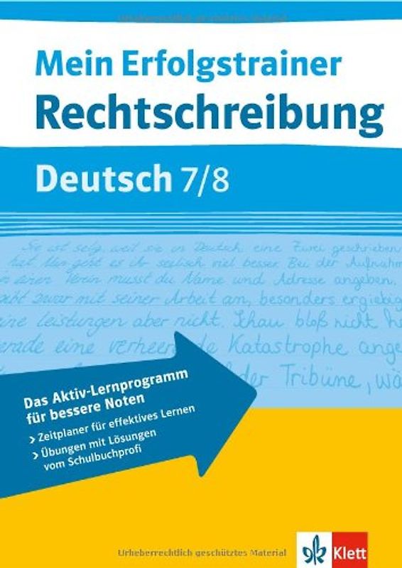 Mein Erfolgstrainer Rechtschreibung Deutsch 7/8