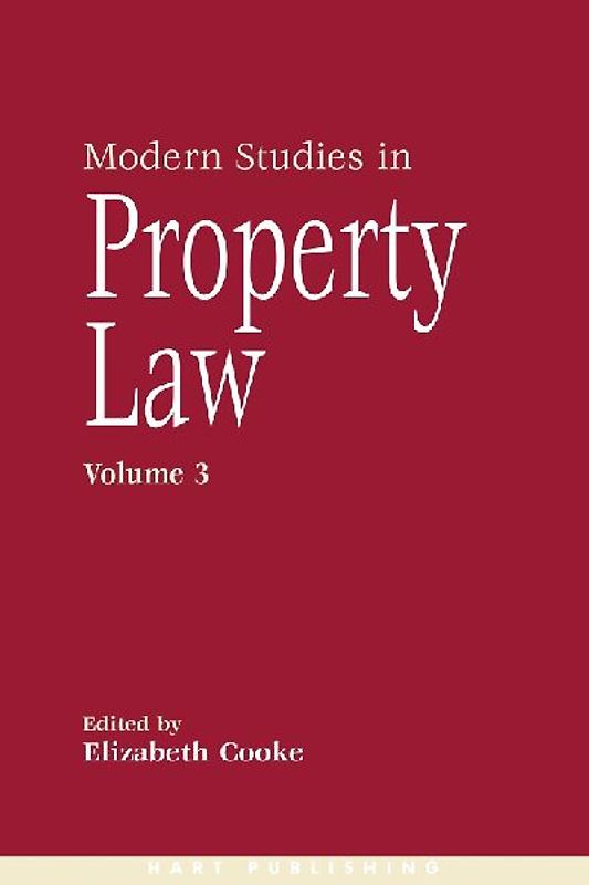 Modern Studies in Property Law