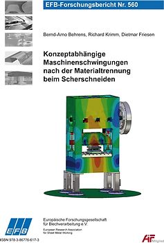 Konzeptabhängige Maschinenschwingungen nach der Materialtrennung beim Scherschneiden