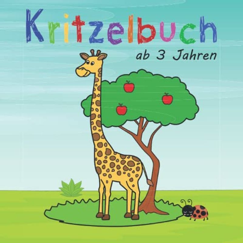 Kritzelbuch ab 3 Jahre: Malbuch mit 50 tollen Motiven zum Kritzeln und Ausmalen für kreative Mädchen und Jungen