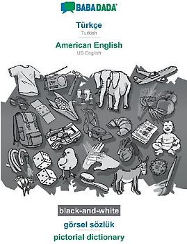 Türkçe - American English, görsel sözlük, BW
