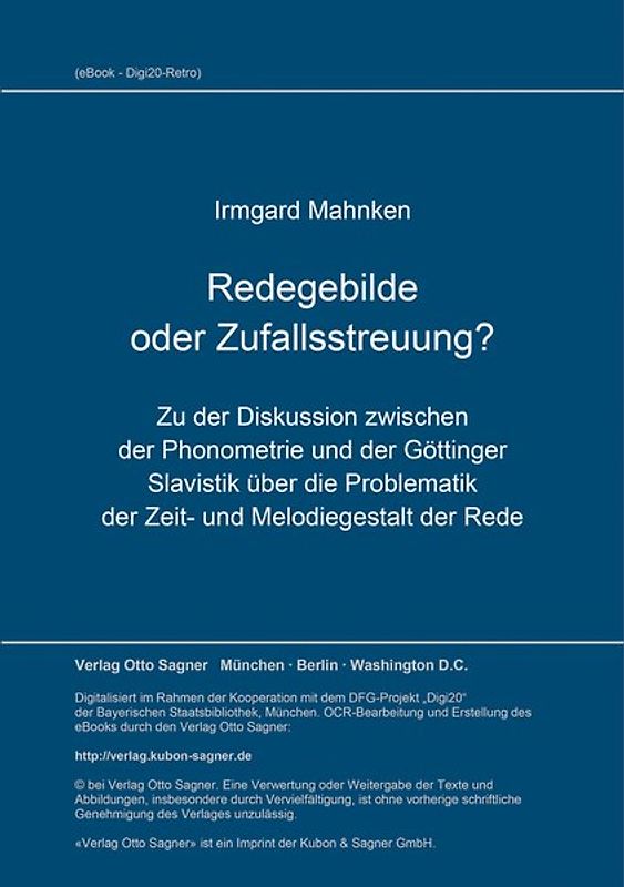 Redegebilde oder Zufallsstreuung?