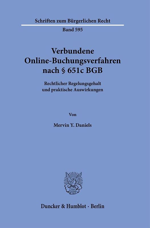 Verbundene Online-Buchungsverfahren nach § 651c BGB