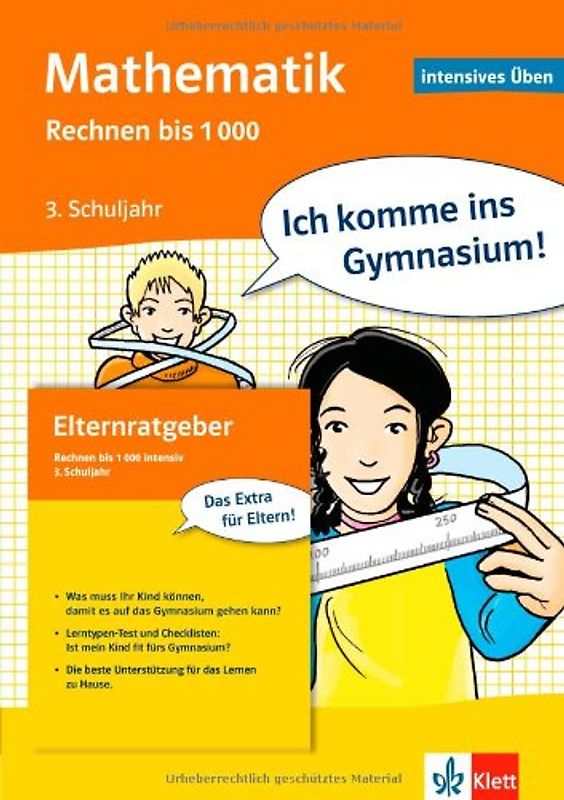 Mathematik 3. Schuljahr - Rechnen bis 1000, intensives Üben