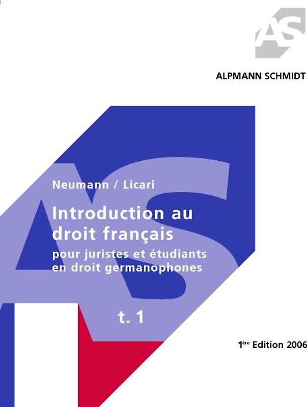 Introduction au droit francais t. I