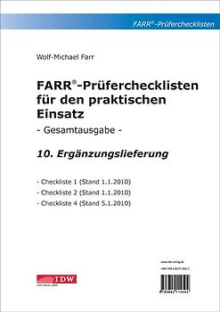 FARR Prüferchecklisten für den praktischen Einsatz