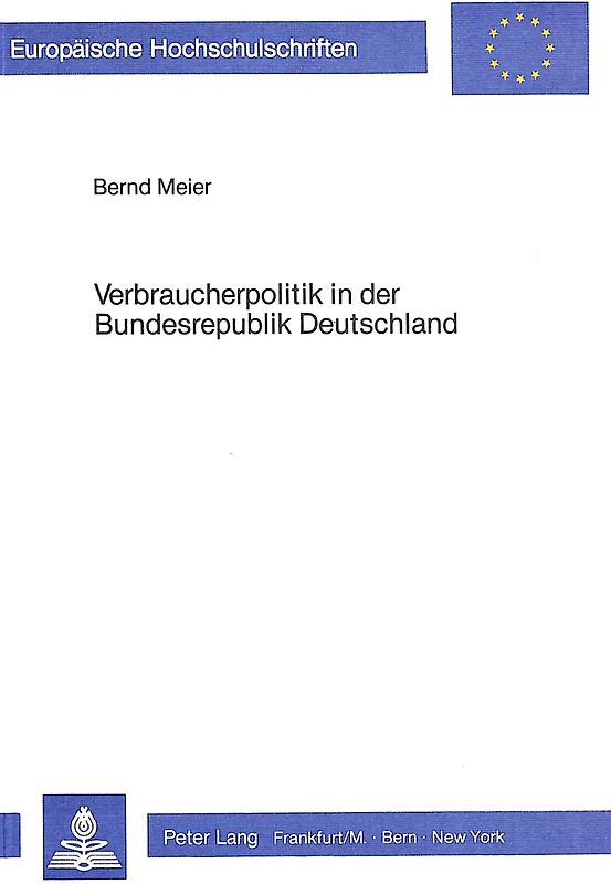 Verbraucherpolitik in der Bundesrepublik Deutschland