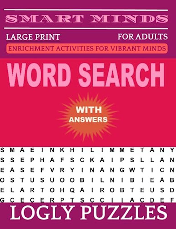 Word Search Book Large Print for Adults: 2400+ words New Fun and Relaxing Puzzles Book for Adults & Seniors with Answers Key