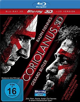 Coriolanus 3D (3D Version inkl. 2D Version & Bonus-DVD) [Blu-ray 3D] 3D Blu-ray Disc