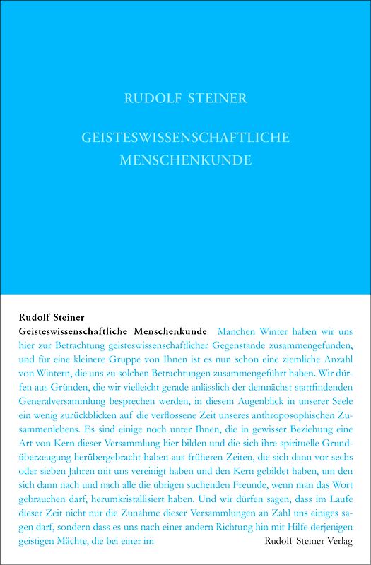 Geisteswissenschaftliche Menschenkunde
