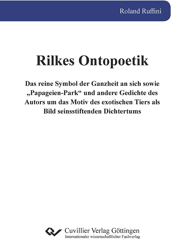 Rilkes Ontopoetik