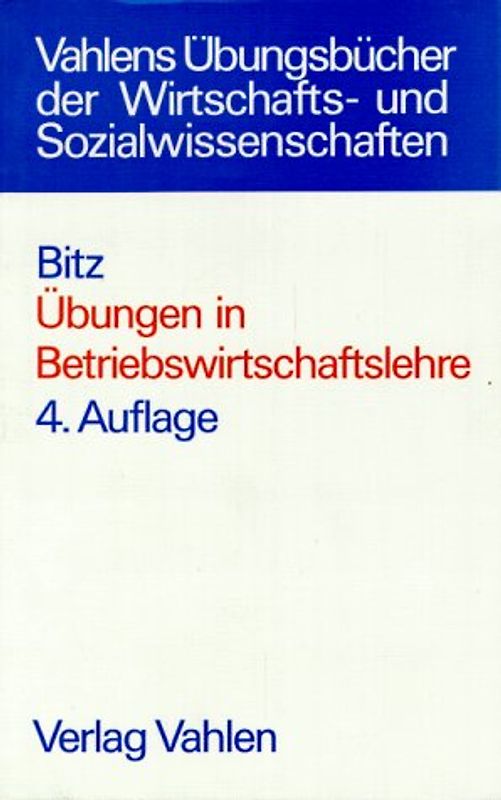 Übungen in Betriebswirtschaftslehre