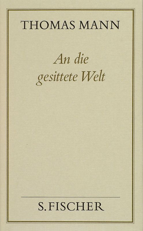 An die gesittete Welt