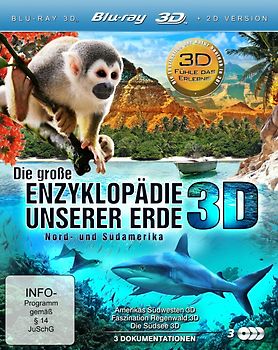 Die große Enzyklopädie unserer Erde: Nord- und Südamerika 3D [3 Discs] 3D Blu-ray Disc