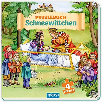 Trötsch Pappenbuch Puzzlebuch Schneewittchen