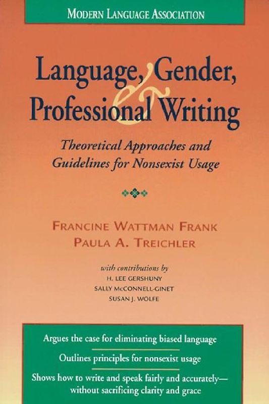 Language, Gender, and Professional Writing
