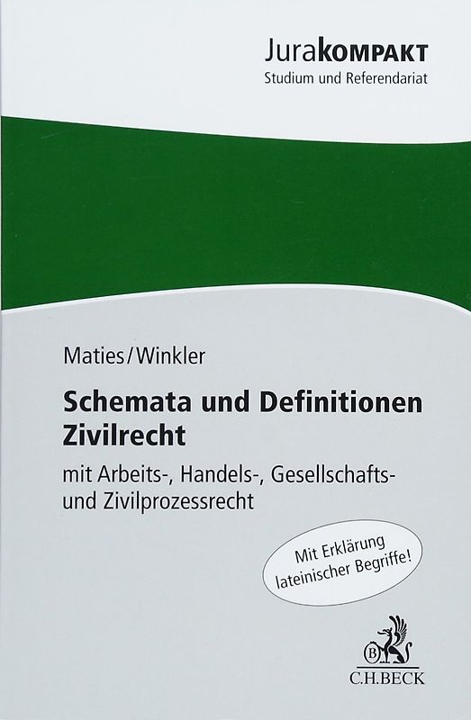 Schemata und Definitionen Zivilrecht