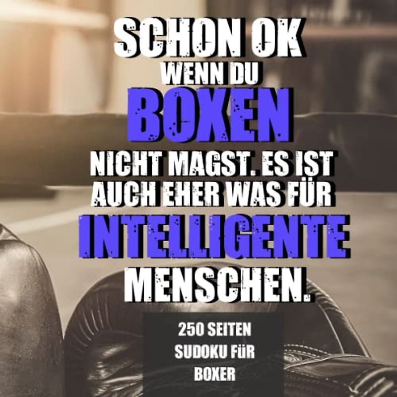 Boxer Sudoku Rätselbuch: Rätselbuch für Boxer mit 250 Seiten