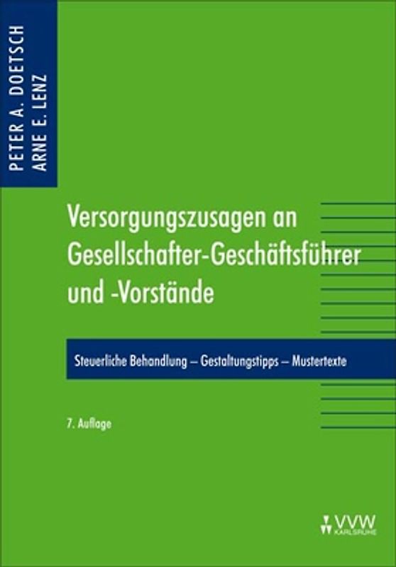 Versorgungszusagen an Gesellschafter-Geschäftsführer und -Vorstände