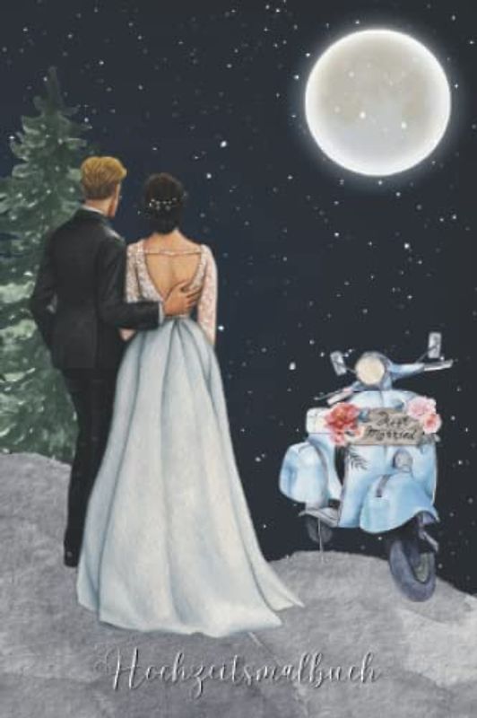 Hochzeitsmalbuch: Kleines Malbuch Hochzeit 10 x 15 cm, 40 Ausmalbilder als Gastgeschenk für Kinder auf deiner Hochzeit